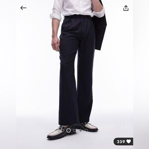 TOPMAN
Navy blue premium wool rich tux suit pants